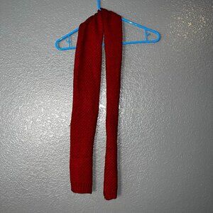 New York & Company Red Knit Winter Scarf – Soft Acrylic Cold Weather Accessory